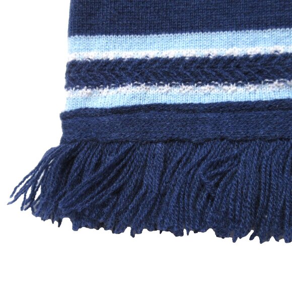 NWT J.Crew Cashmere Fringe-trim Sweater Skirt in Dark Evening Serenity Stripe S - Picture 6 of 7